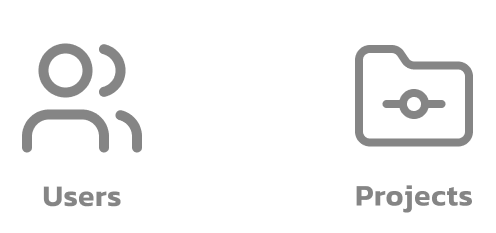 matching users or projects
